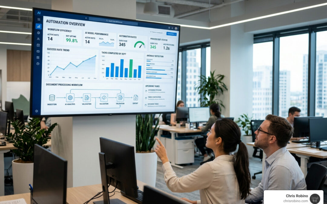 intelligent automation strategy enterprise dashboard